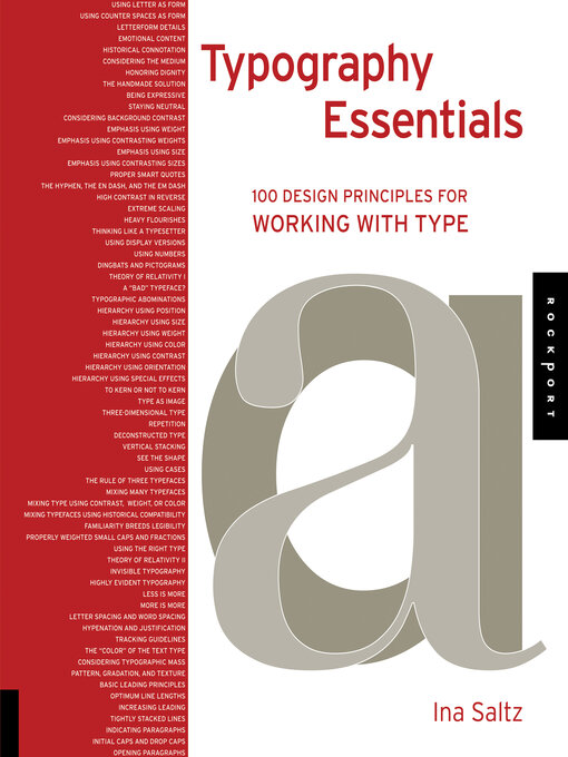 Title details for Typography Essentials by Ina Saltz - Available